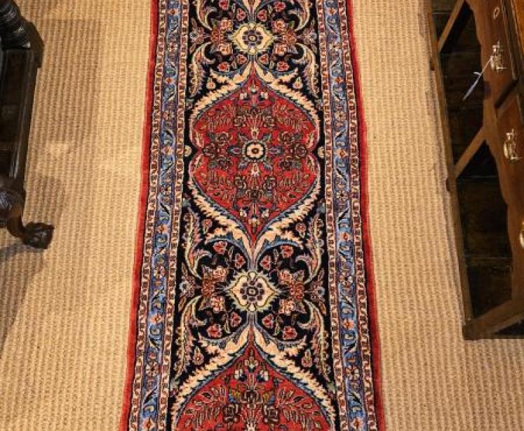 7' 6" Persian Pure Wool Runner  - Image 1
