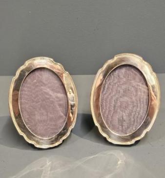 Matching Pair of Silver Photo Frames