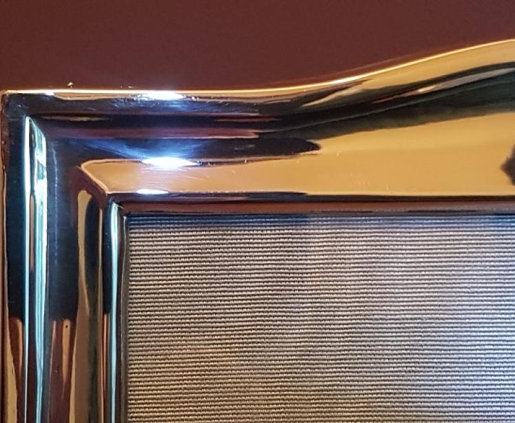 George V Silver Photo Frame with Embossed Moulded Design Chester 1913 - Image 4