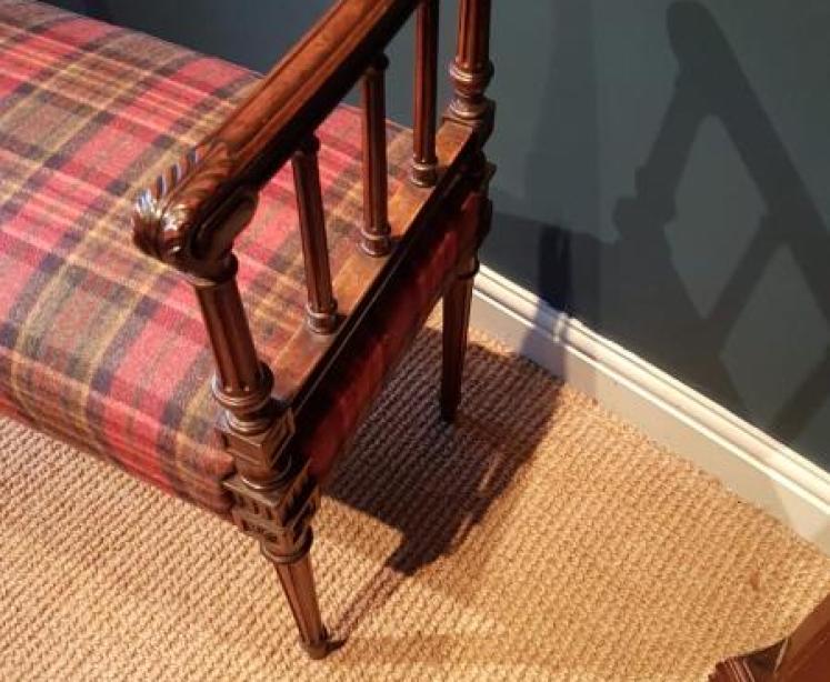 Fine Quality Early Victorian Mahogany Double Stool - Image 5