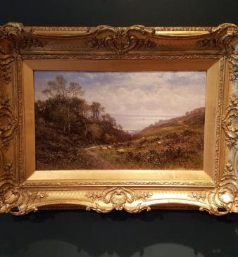Superb Antique Oil On Canvas By Alfred Glendening