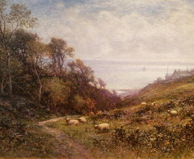 Superb Antique Oil On Canvas By Alfred Glendening - Image 2