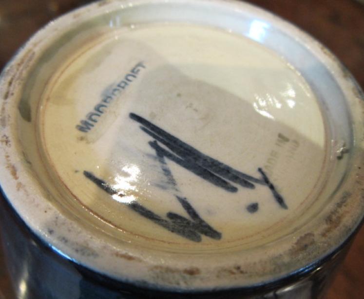 Rare Moorcroft Cornflower on Celandon Vase - Image 4
