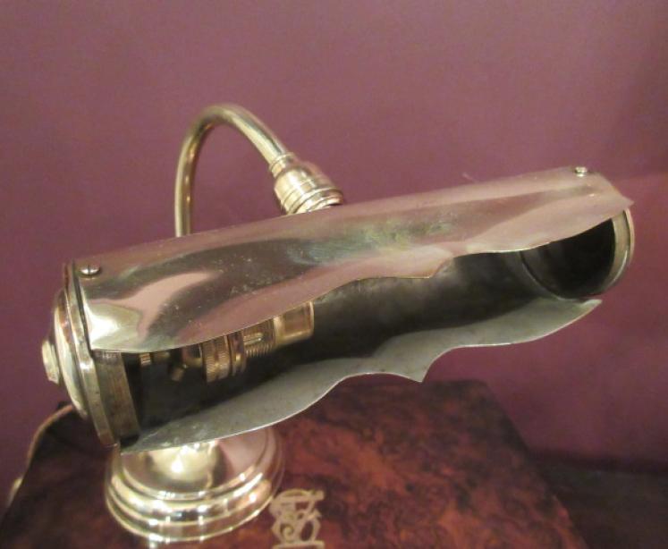 Antique Polished Brass Adjustable Desk Lamp - Image 4