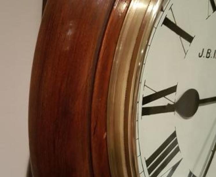 Late Victorian Mahogany 8 Day English Dial Clock - Image 3