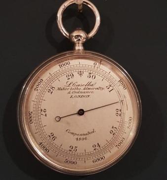 Victorian Silver Pocket Barometer