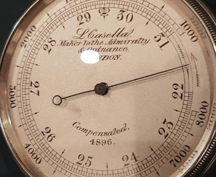 Victorian Silver Pocket Barometer - Image 5