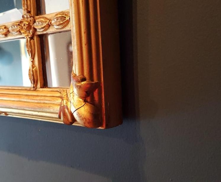 Superb Victorian Timber Gilt Segmented Mirror - Image 5