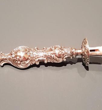 Edwardian Silver Wax Seal Holder By Adie & Lovekin 