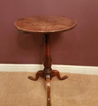 George II Oak Tripod Table 