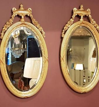 Matching Pair of Victorian Gilt Mirrors