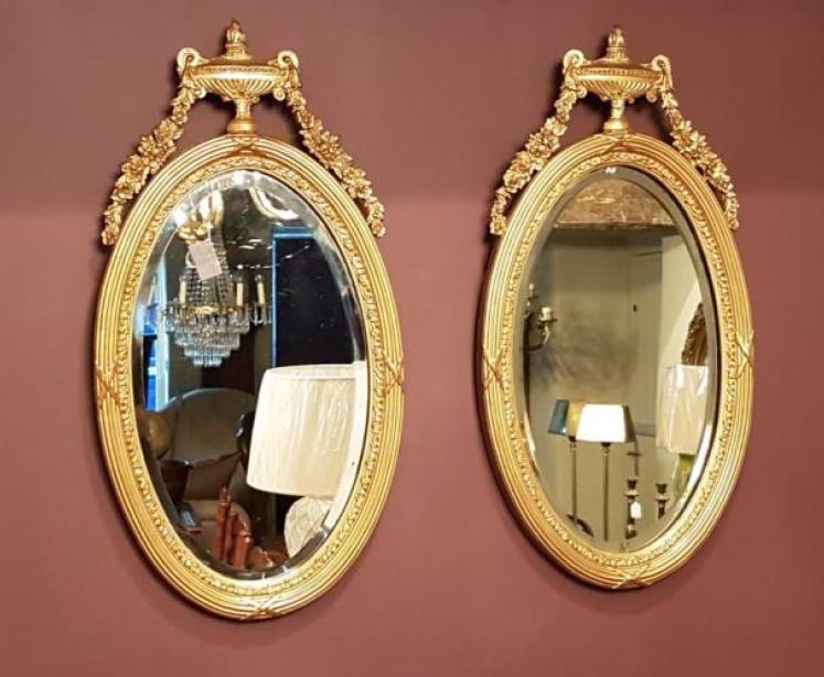 Matching Pair of Victorian Gilt Mirrors - Image 1