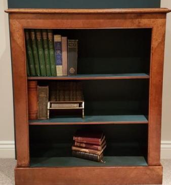 Superb Victorian Burr Walnut Bookcase