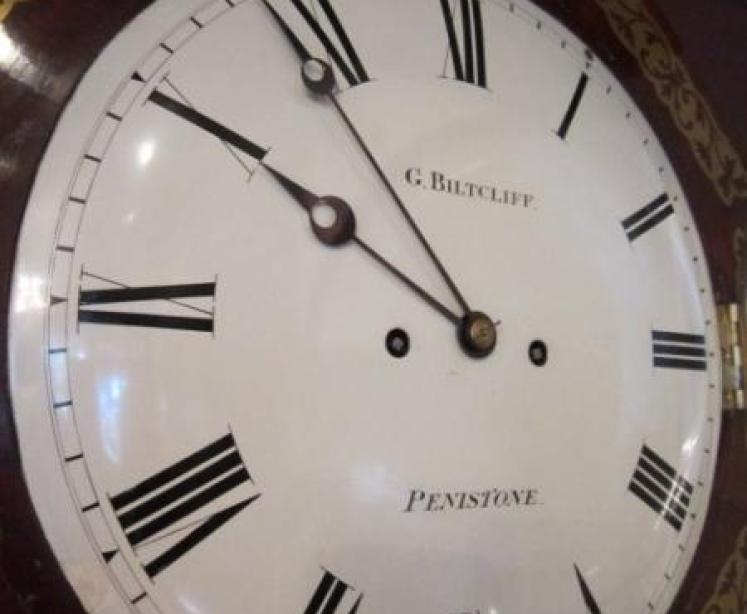 Superb Regency Brass Inlaid Double Fusee Wallclock - Image 3