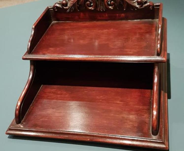 Victorian Mahogany Desktop Filing Tray - Image 1