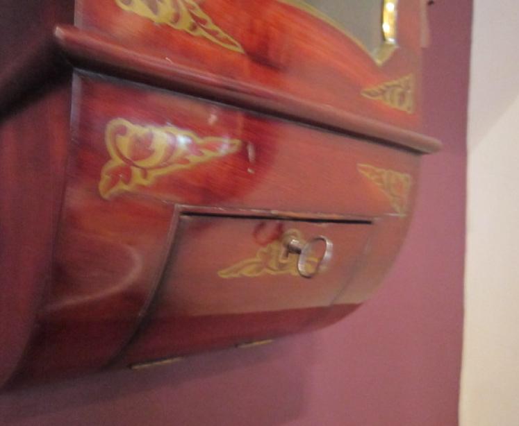 Superb Regency Brass Inlaid Double Fusee Wallclock - Image 4