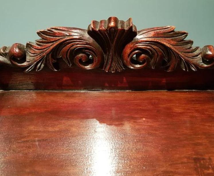 Victorian Mahogany Desktop Filing Tray - Image 4