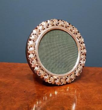 Edwardian Silver Cloverleaf Photo Frame