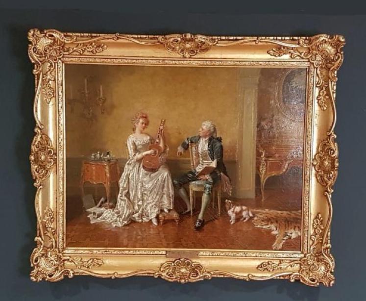 Superb Antique Oil on Canvas by Talbot Hughes - Image 1