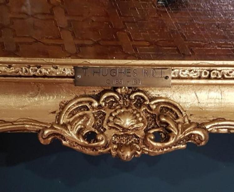 Superb Antique Oil on Canvas by Talbot Hughes - Image 5