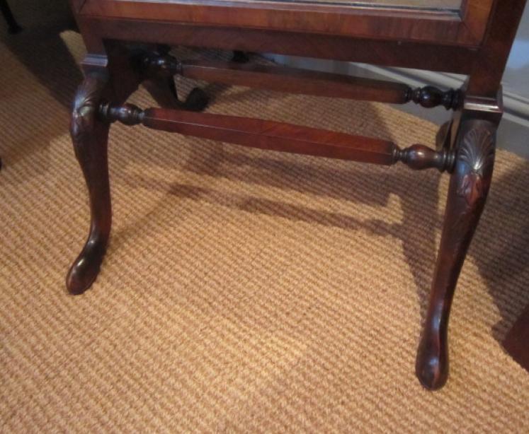 Fine George II Style Walnut Cheval Mirror - Image 3