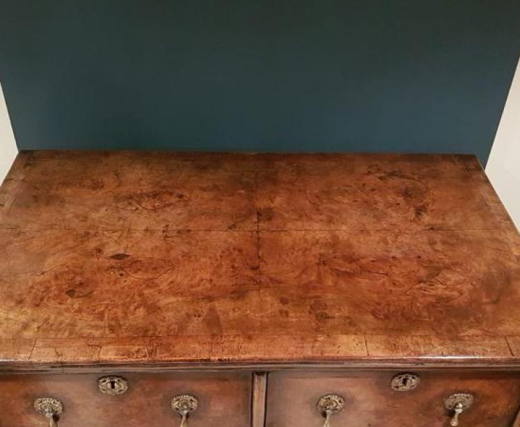 Superb Small George II Walnut Chest on Stand - Image 3