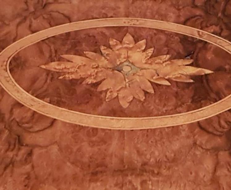 Superb Mid Victorian Burr Inlaid Walnut Lamp Table - Image 5