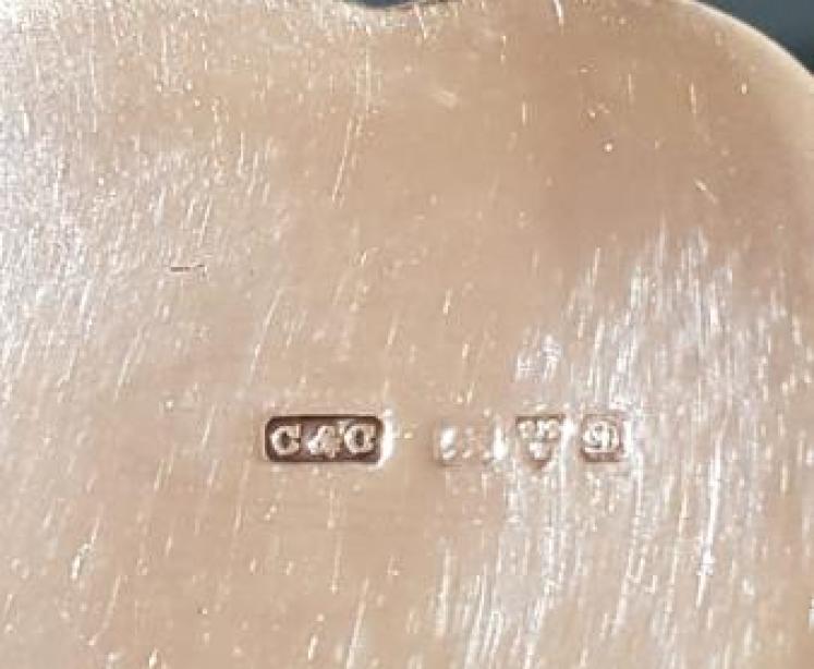 Antique Silver Heart Shaped Ring Box - Image 3