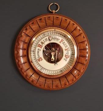 Antique Victorian Walnut Cased Barometer