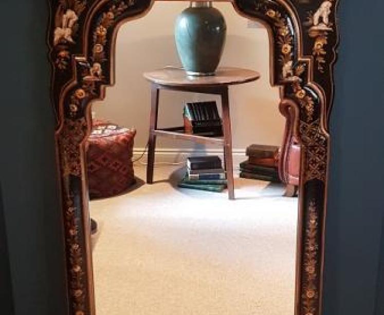 Impressive Large Antique Chinoiserie Mirror - Image 1
