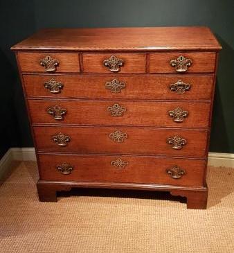 Impressive George III Oak Chest of Drawers