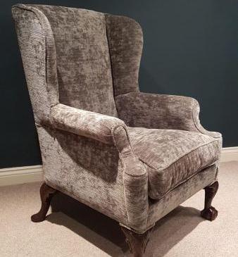 Fine Quality Antique Victorian Wing Back Arm Chair