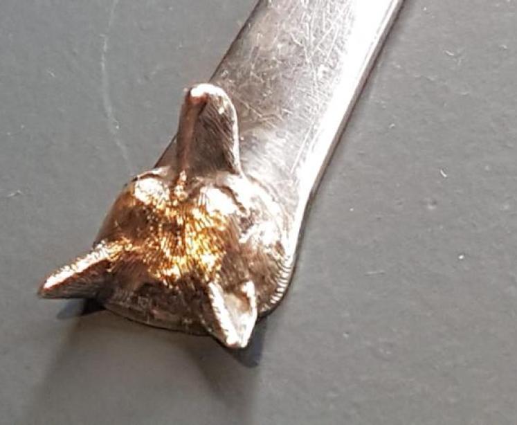 Antique George V Silver Fox Head Book Mark - Image 6