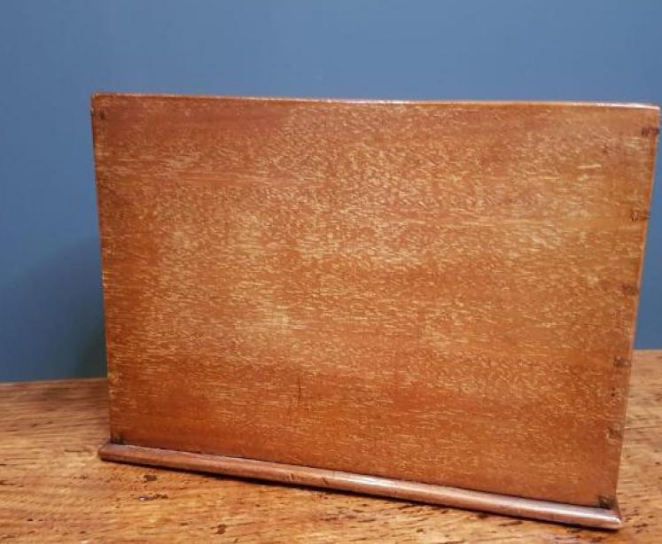 Late Victorian Inlaid Mahogany Stationary Rack - Image 2