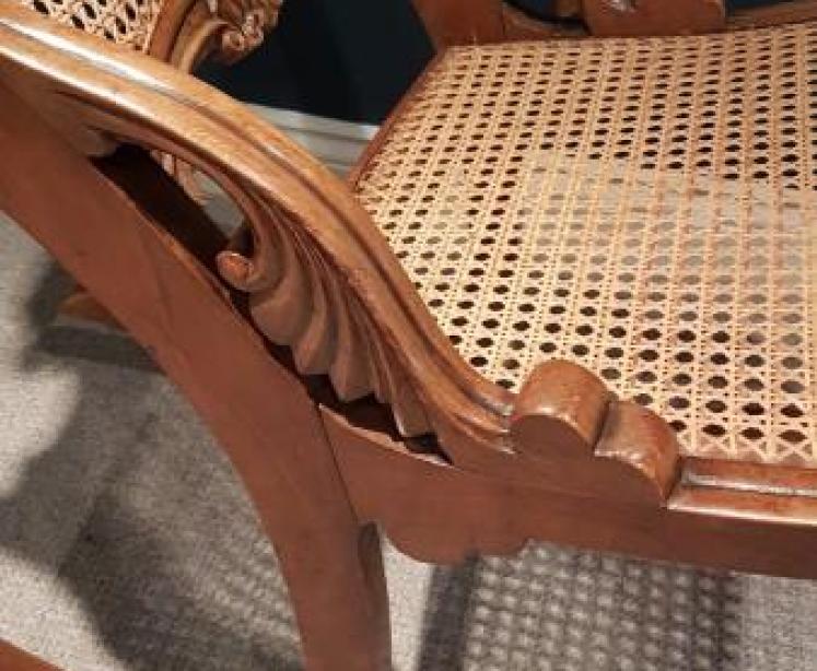 Antique Victorian Walnut Rocking Chair - Image 5