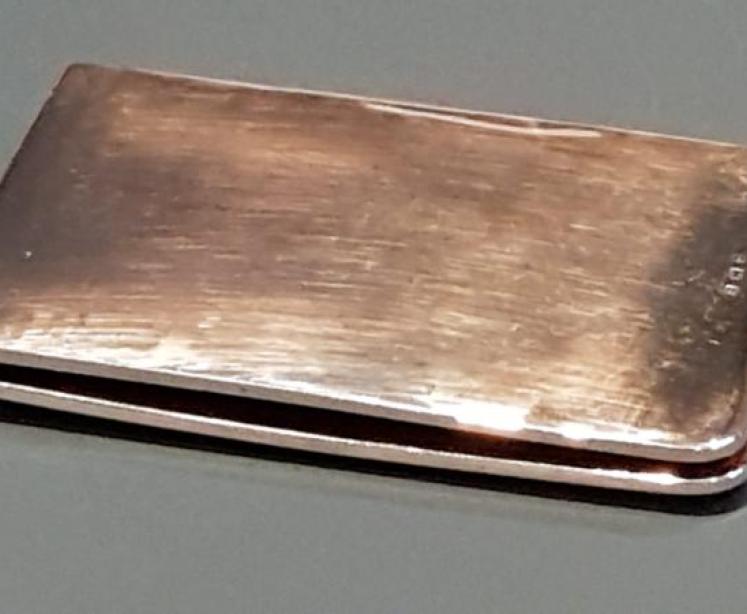 Immaculate Silver Stamp and Calling Card Wallet - Image 7