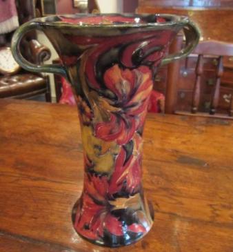Stunning Moorcroft Spanish Twin Handled Vase