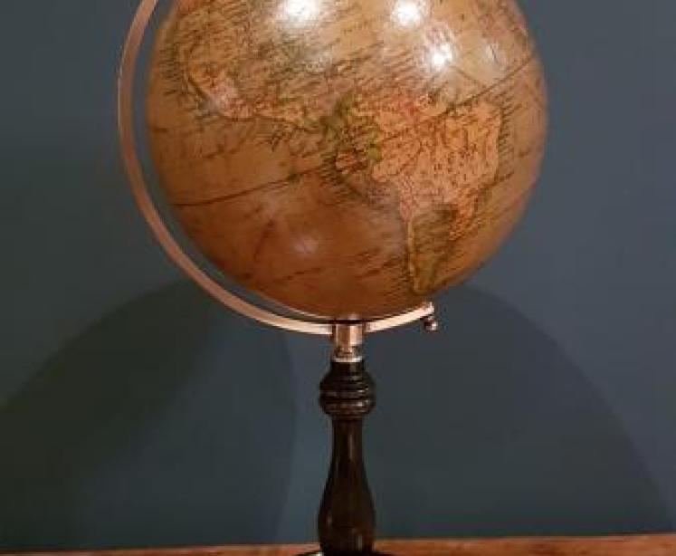 Antique 1920's Geographica 6" Terrestrial Globe - Image 1