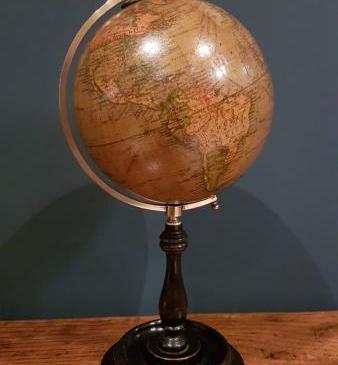 Antique 1920's Geographica 6" Terrestrial Globe