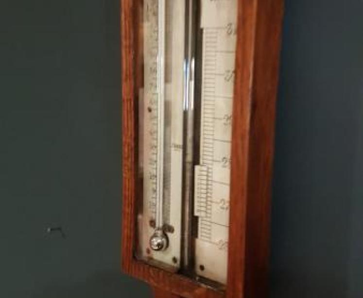 Antique Stick Barometer by Casterelli of Manchester - Image 3