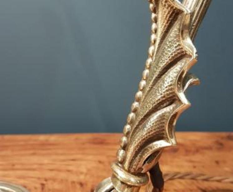 Superb Antique Brass Adjustable Desk Lamp - Image 4