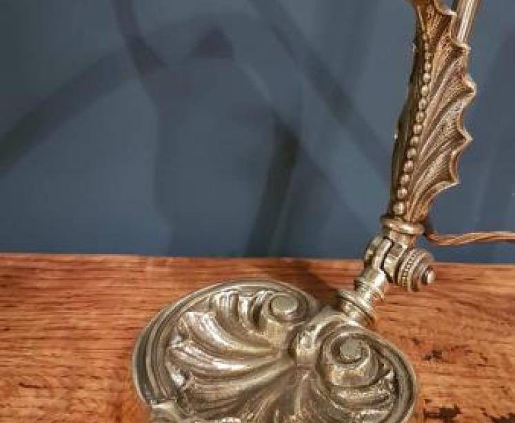 Superb Antique Brass Adjustable Desk Lamp - Image 6