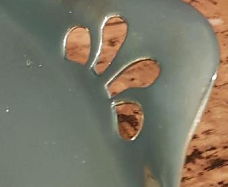 Large Art Nouveau Brass and Cut Crystal Ink Stand - Image 4