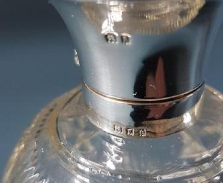 George V Period Silver and Tortoise Shell Scent Bottle - Image 3