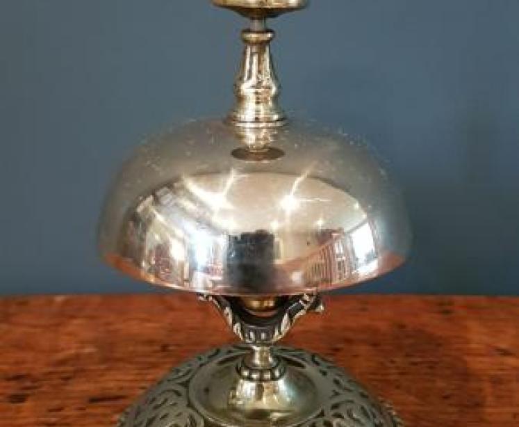 Victorian Brass Counter Bell - Image 1