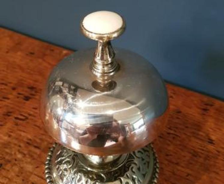 Victorian Brass Counter Bell - Image 6