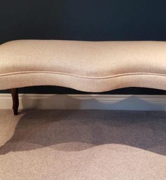 Early Victorian Rosewood Saber Leg Serpentine Stool