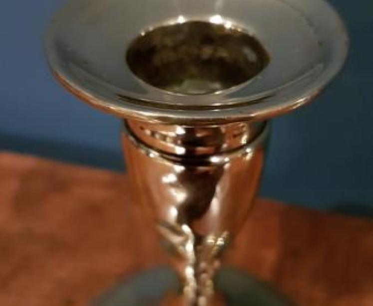 Pair of Regency Period Brass Candlesticks - Image 5