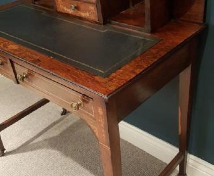 Antique Inlaid Rosewood Writing Desk - Image 5