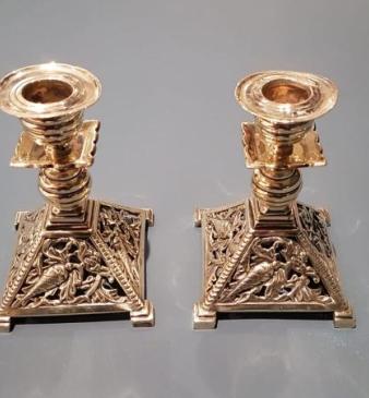 Pair of Victorian Brass Candlesticks